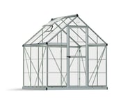 Palram - Canopia Harmony Polykarbonat Klart som Glass Drivhus 3,4 m² GRÅ