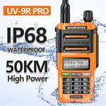 Walkie Talkie UV-9R PRO Waterproof V/UHF Ham Radio High Power Two Way Radios