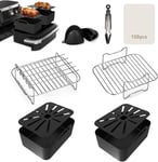 Eaimi Air Fryer Accessories, 8 Pcs Dual Air Fryer Accessories for Ninja Foodi F