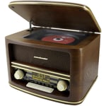 NR961 Radio de table dab+, fm aux, usb, cd, Bluetooth avec télécommande marron X919652 - Soundmaster