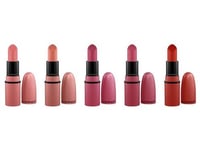 Mac Mini Lipstick Kit Set Mac: Amplified, Matte, Cream Lipstick, You Can't Chili With Us, 1.8 G *Miniature + Amplified, Matte, Cream Lipstick, Double Date, 1.8 G *Miniature + Amplified, Matte, Cream Lipstick, Velvet Teddy, 1.8 G *Miniature + Amplifi