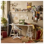 IKEA IKEA LAGKAPTEN / MITTBACK skrivbord, vit, 140x60 cm, cm 140x60 cm