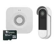 Pyronix Home Control DOORBELL/KIT-SDC Smart WiFi HD Video Doorbell with Chime