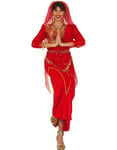 Röd indisk kostymklänning