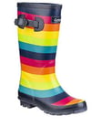 Cotswold Stripe Wellington Boots, Multi, Size 9 Younger