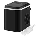 Rootz Portable Ice Cube Maker - Självrengörande ismaskin - Snabb isproduktion - Kompakt design - Tyst drift - 30,5 x 28,2 x 22,2 cm