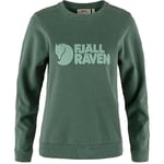 Fjallraven 84143-679-674 Fjällräven Logo Sweater W Sweatshirt Women's Deep Patina-Misty Green Size XL