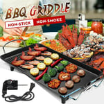 Electric Teppanyaki Grill Hot Plate Indoor Outdoor Smokeless Health BBQ Party 