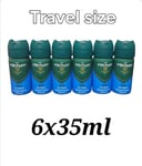 6 X Men Mitchum Advanced Spray Deo Aerosol Ice Fresh 35ml Travel Size 6x35ml
