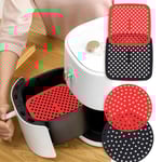 Airfryer Silikoninlägg - Matta till luftfritös - Välj storlek MultiColor Cirkel (S)