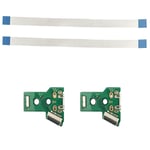 2X USB Charging Port Board+Flex Ribbon Cable JDS-055 For Sony Playstation 4 PS4