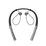 Fashion Bluetooth Earphone, Wireless Headphones Neckband Waterproof Bluetooth Headsets Mini Stereo Dual-mode Sport Earplugs with Mic for Gym Home/Phone (Color : Space gray)