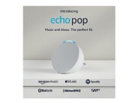 Amazon Echo Pop - Smarthøyttaler - Bluetooth, Wi-Fi - Appstyrt - Isbrehvit