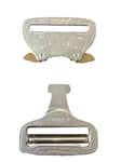 AustriAlpin 45mm 1.75" Chrome Cobra Buckle With XL Clips / Ears FY45AVF-XL