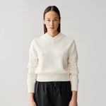 Julie Josephine Boxy V-Neck Sweater - Off White