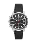 Diesel Griffed Mens Black Watch DZ4603 Leather (archived) - One Size