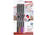 Edding Porslinspenna E-4200 Edding, 1-4Mm, 4 Färger, Blister
