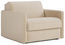 Jay-Be Slim Fabric Cuddle Chair Sofa Bed - Cream