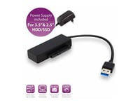 Microconnect - Sata-Adapter - Serial Ata 150/300/600 - Sata-Kombination (Hane) Till Usb Typ A (Hane) - Svart