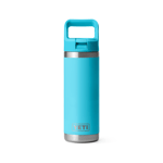 YETI - Rambler 18oz (532ml) Bottle with Straw Lid - Reef Blue