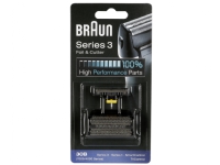 Braun Kombipack 30B - Utbytesfolie och skärare - för rakapparat - svart - för Braun Satin Hair 3 Series 3 SmartControl3 TriControl 4715, 4740, 4745, 4775