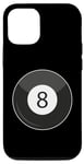 Coque pour iPhone 14 Pro Joueur de billard classique Magic 8 Huit Ball pour adultes et enfants