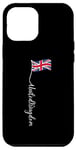 iPhone 12 Pro Max UK United Kingdom Signature Union Jack Flag Pole (on back) Case