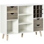 Kitchen Storage Sideboard Storage Cabinet Four Drawers Open Shelves