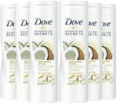 New 6 X Dove Restoring Ritual Body Lotion 250ml Coconut Oil Almond Milk Uk