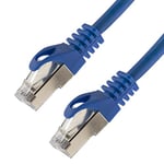 Câble réseau S/FTP PIMF catégorie 7 0,50 m - Bleu - Câble patch Gigabit Ethernet LAN DSL CAT7