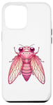 iPhone 15 Plus Cute Pink Cicada Insect Case