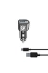 CellularLine 12/24V Qualcomm Fast Charge lader til Huawei USB-C