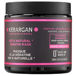 Kerargan - Masque Capillaire Ultra Réparateur à la Kératine pour Cheveux Abîmés et Stressés - Fortifie, lisse et protège - Sans Sulfate, GMO, Huile Minérale - 500ml