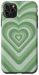 iPhone 11 Pro Max Sage Green Aesthetic Coffee Love Heart Coffee Latte Case
