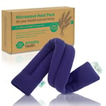 Amazing Health 70 cm Purple Fleece Scented Microwave Wheat Bag for Pain Relief