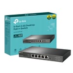 TP-Link 5-Port 2.5G Desktop Switch with 4-Port PoE++, 60W Budget for PoE++ port,123 W for all PoE, Auto Recovery, Compliance with IEEE 802.3af/at/bt, Durable Metal Casing,Plug and Play(TL-SG105PP-M2)