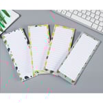4-pack Magnetiska Anteckningsblock för Kylskåp, Fruktdesign Magnetisk Inköpslista