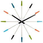 NeXtime Väggklocka Edge Wood Dome ø35cm