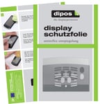 dipos I 2x Screen Protector matte compatible with DeLonghi ECAM 24.467.S Cappuccino Cup tray cover Protection Films