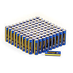 Woozoo, Piles alcalines AAA (paquet de 100), 1.5V, 1250mAh, Puissance longue durée, Durée de vie de 10 ans, Pour les petits appareils électriques - Dry Cell Battery LR03 - Bleu