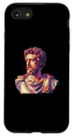 Coque pour iPhone SE (2020) / 7 / 8 Pixel Art Marcus Aurelius