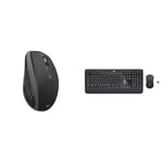 Logitech MX Anywhere 2S Wireless Mouse, Graphite Black & MK540 Advanced Wireless Keyboard and Mouse Combo, 2.4 GHz Unifying USB-Receiver, Multimedia Hotkeys, 3-Year Battery Life