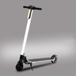 GASLIKE Electric Scooter for Adults, Max Rider Weight Up To 264Lbs, Varrying Max Speed, Carbon Fiber Frame, EABS Brake System + Mechanical Auxiliary Brake,White,10AH