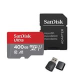 SanDisk Ultra Micro SD, Hög kapacitet lagring, Snabb dataöverföring速, 120M 400G Läsare
