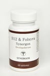 B vitamin B12 + Folsyra Synergos (nervsystem, trötthet, immunsystem etc) 60 tabl