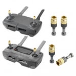Stick / Spak Teleskopisk till DJI Mini 4K/2/1/SE, Mavic 2 Pro/Zoom, Mavic 3 fjärrkontroll - 2-pack Aluminium - Titan/Guld