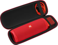 Hard Travel case for JBL Flip 6 Flip 5 Portable Bluetooth Speaker. (Black)