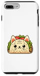 Coque pour iPhone 7 Plus/8 Plus Taco Cat Funny Food Lover Animal Lover