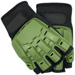 Jackal Gear Taktiska Handskar Halvfinger (Färg: Grön, Storlek: Medium)