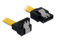 DeLOCK Câble SATA 6 Gb/s 70 cm Jaune un/GE/métal 20cm jaune